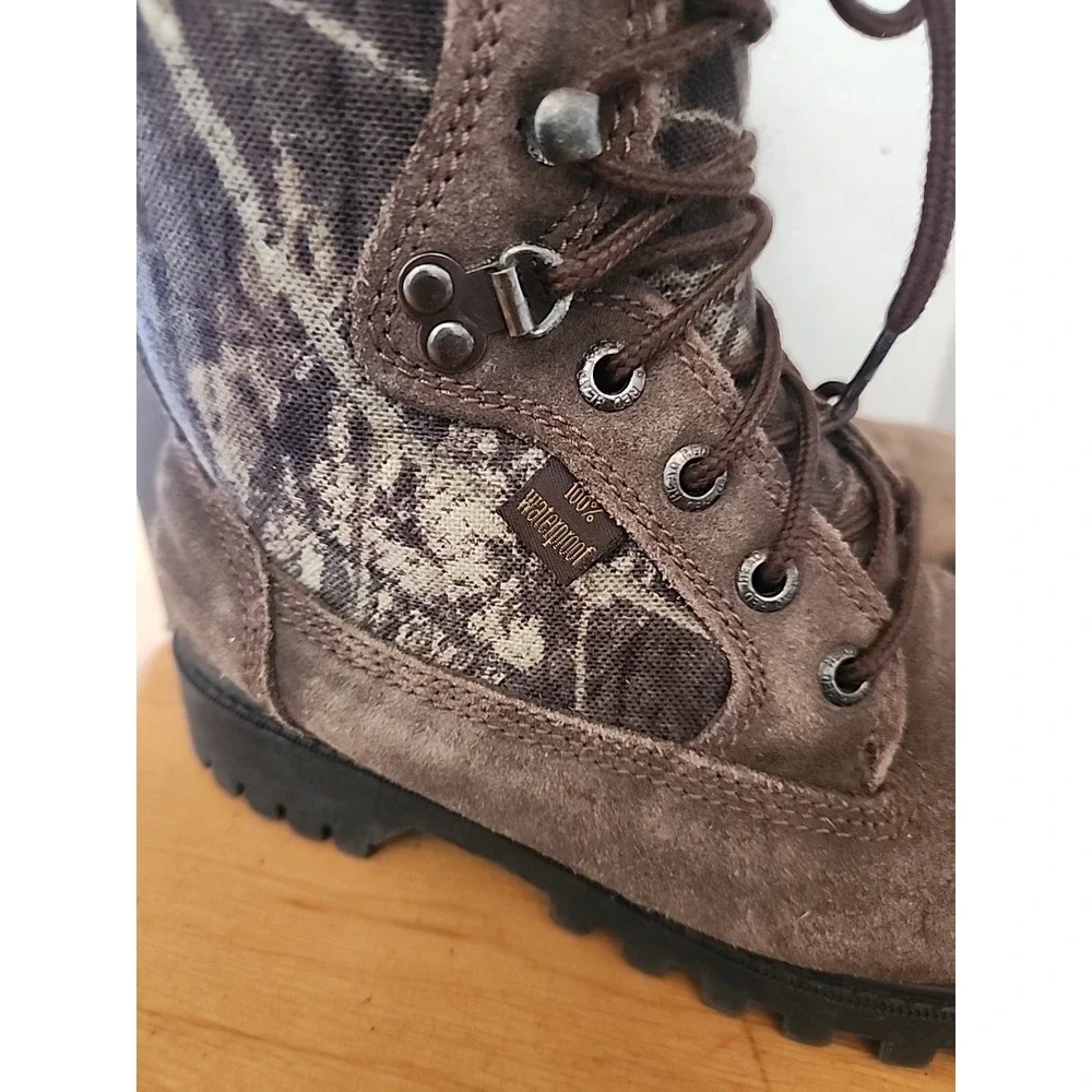 RedHead Brown Suede Winter & Rain Boots with Camouflage Trim